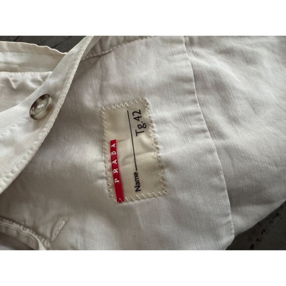 Prada Sport Vintage 2000's Utility Jacket - Neutrals Jacket Size 42 - Picture 11 of 11